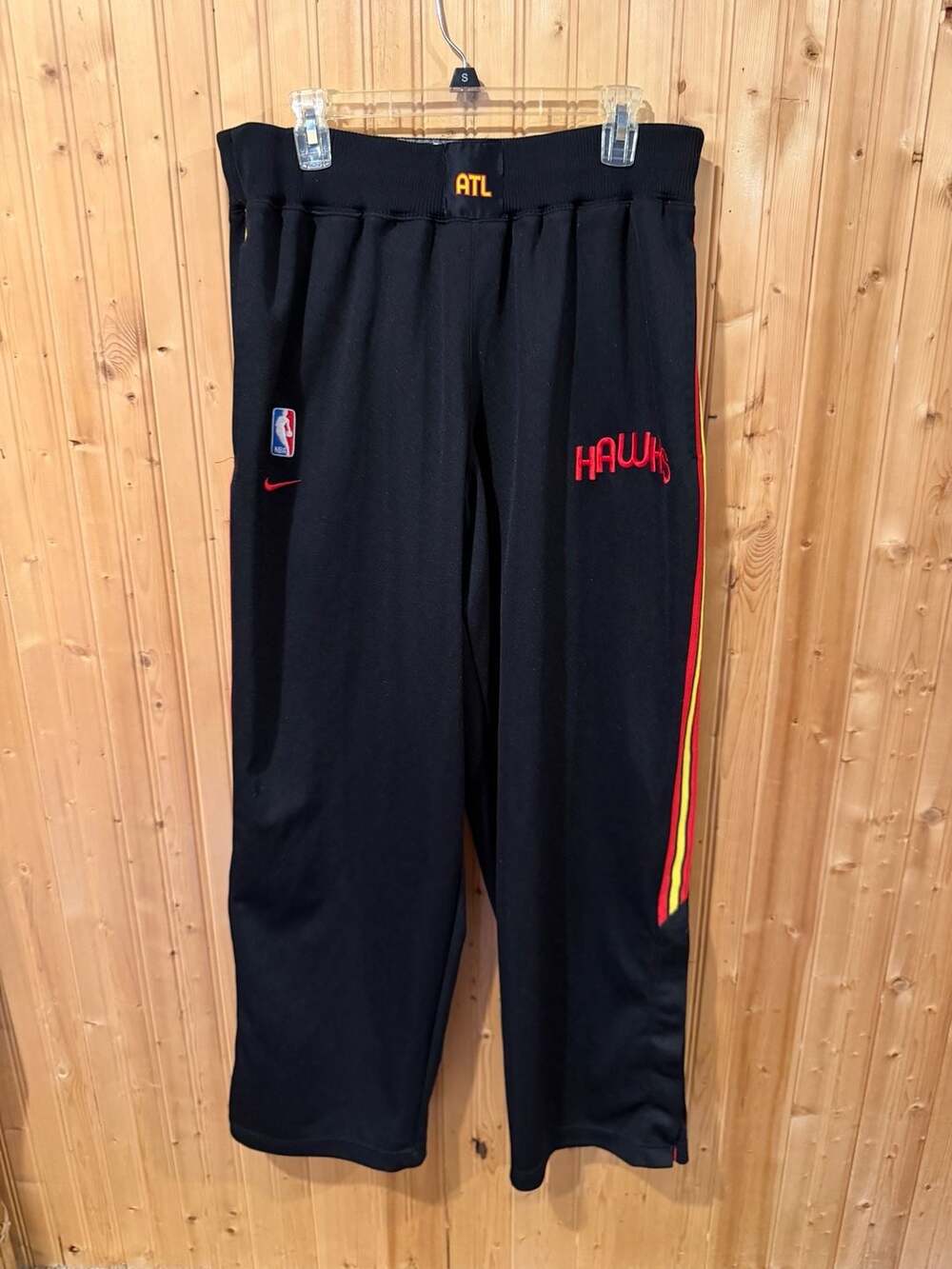 Vintage Nike Team Atlanta Hawks NBA Warm-Up Tear-Away Pants Size XL